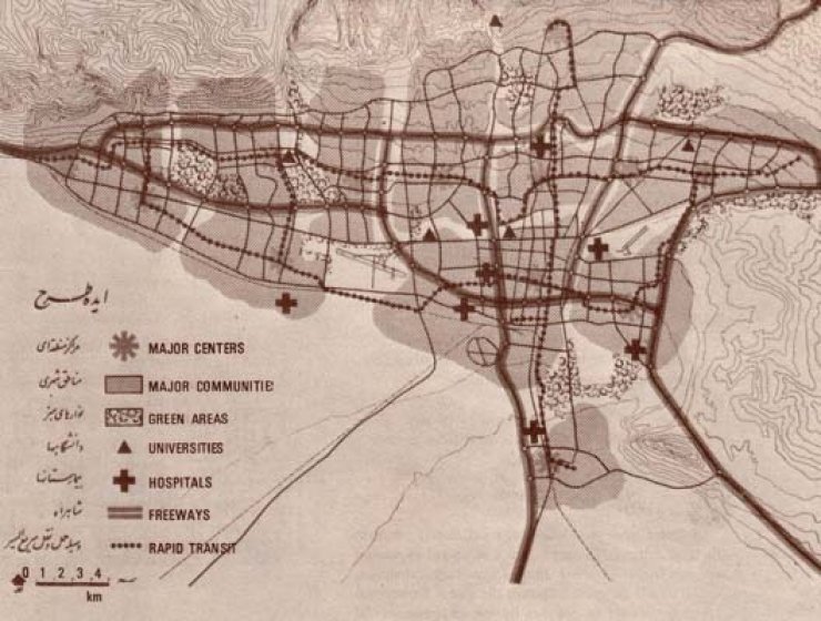 تصویری جدید از ایده طرح تفصیلی شهر تهران در دهه ۴۰